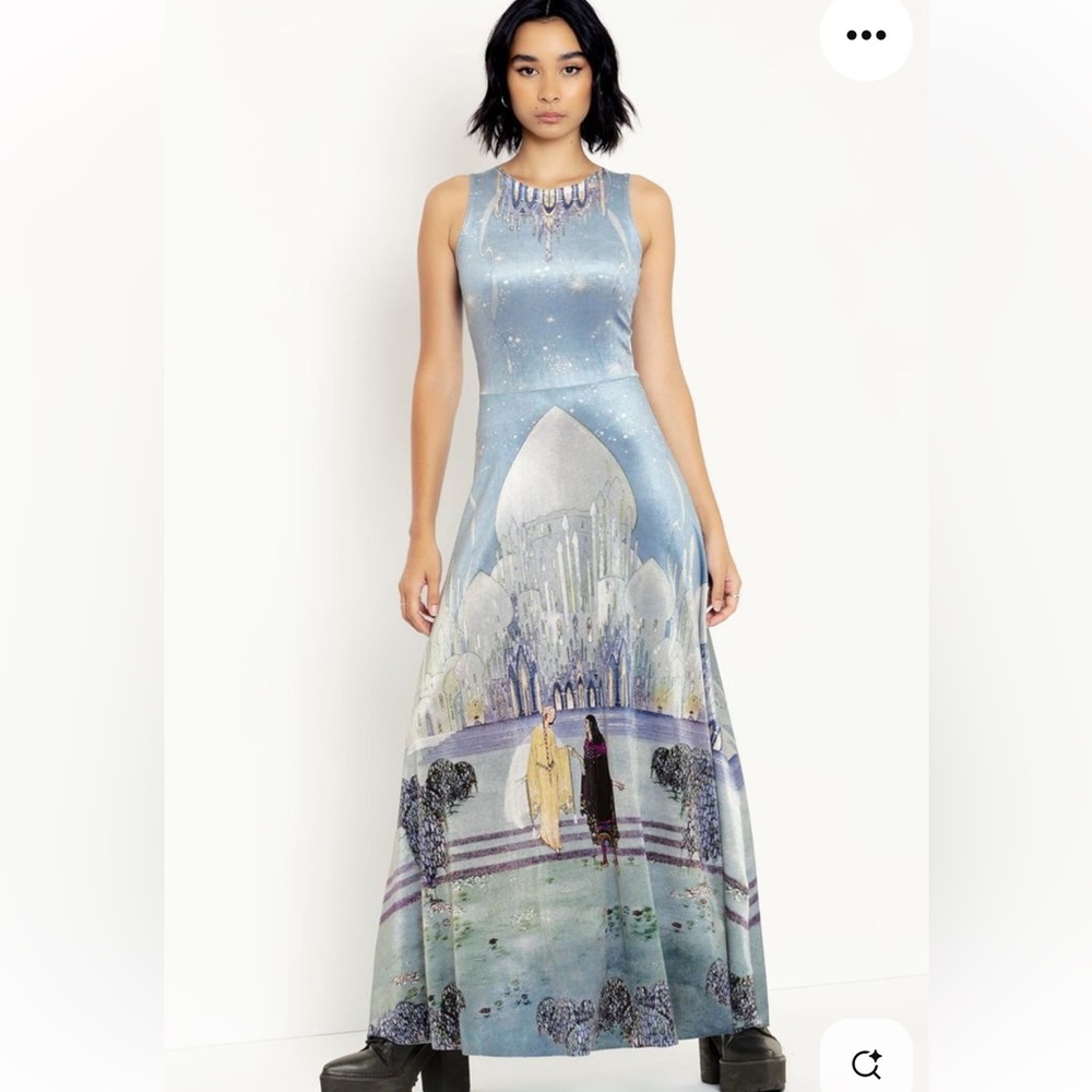Side By Side Velvet Princess Maxi Dress - Limited